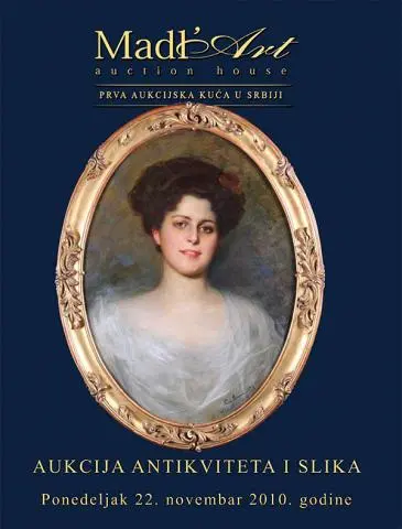 Naslovna stranica kataloga za 21. aukciju antikviteta i slika
