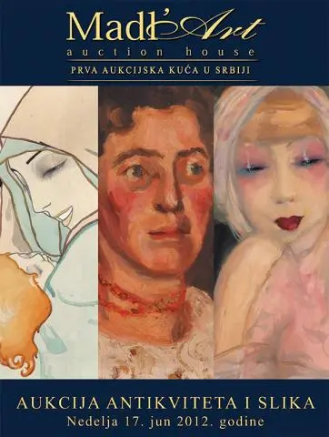 Naslovna stranica kataloga za 27. aukciju antikviteta i slika