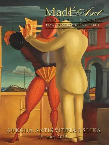 Naslovna stranica kataloga za 38. aukciju antikviteta i slika