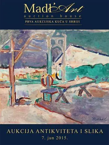 Naslovna stranica kataloga za 39. aukciju antikviteta i slika