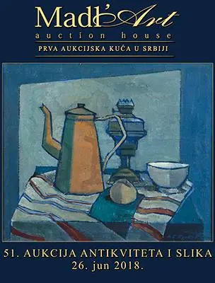 Naslovna stranica kataloga za 51. aukciju antikviteta i slika