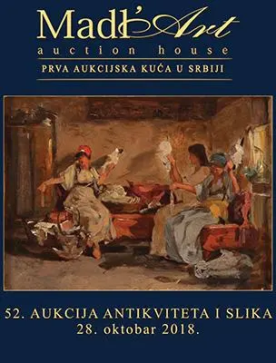 Naslovna stranica kataloga za 52. aukciju antikviteta i slika