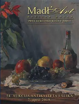 Naslovna stranica kataloga za 54. aukciju antikviteta i slika