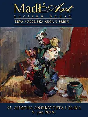 Naslovna stranica kataloga za 55. aukciju antikviteta i slika