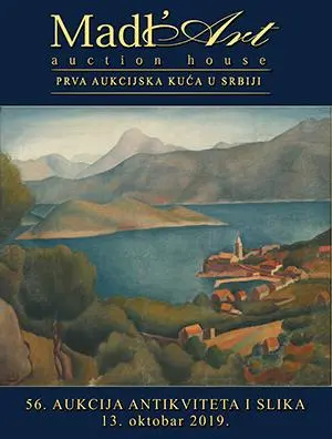 Naslovna stranica kataloga za 56. aukciju antikviteta i slika