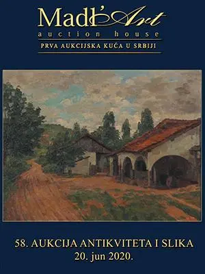 Naslovna stranica kataloga za 58. aukciju antikviteta i slika