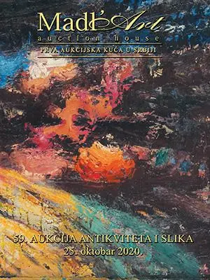 Naslovna stranica kataloga za 59. aukciju antikviteta i slika