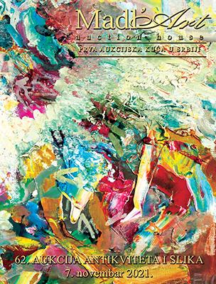 Naslovna stranica kataloga za 62. aukciju antikviteta i slika