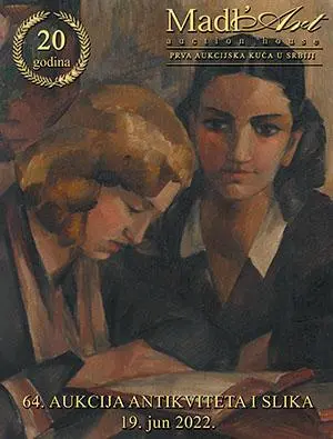 Naslovna stranica kataloga za 64. aukciju antikviteta i slika