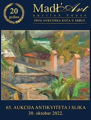 Naslovna stranica kataloga za 65. aukciju antikviteta i slika