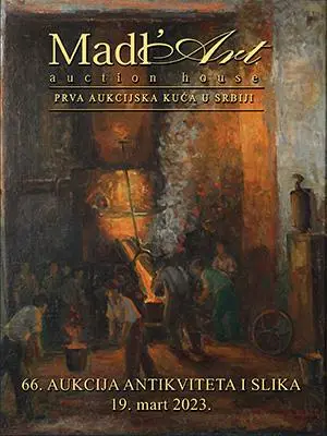 Naslovna stranica kataloga za 66. aukciju antikviteta i slika