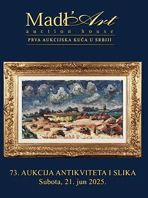 Naslovna stranica kataloga za 73. aukciju antikviteta i slika