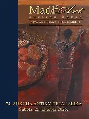 Naslovna stranica kataloga za 74. aukciju antikviteta i slika